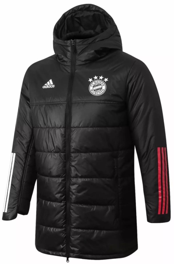 Jaqueta Winter oficial Adidas Bayern de Munique 2020 2021 Preta